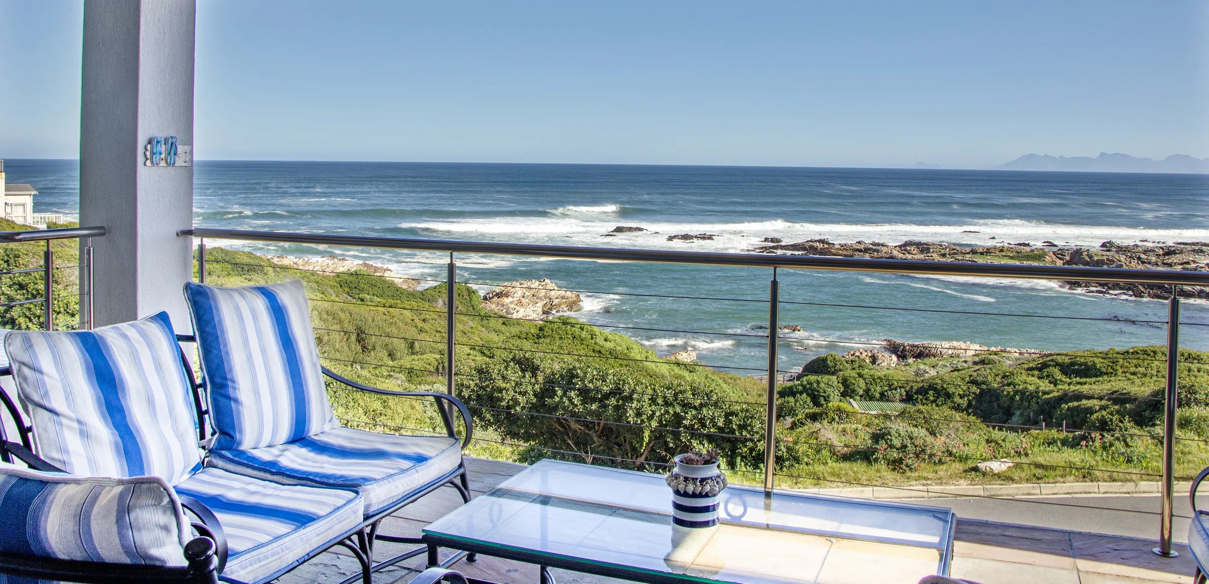 Walker Bay from the stoep at Whale Waters